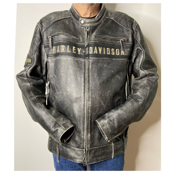 passing link leather jacket